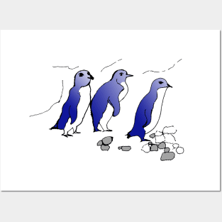 Fairy Penguin Australian Penguin Lover cute Little Penguin Family Posters and Art